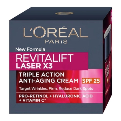 L'Oreal Revitalift Laser X3 Anti Ageing Cream Day 50ml SPF 25