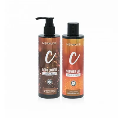imeL New Line Skin Care Set Coco Sunset Σετ Περιποίησης με Καρύδα Shower Gel 250ml & Body Lotion 250ml