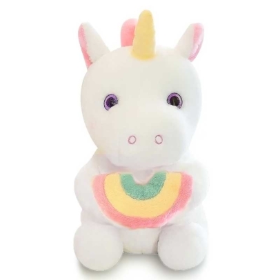 VIP Baby Dolls Stuffed Rainbow Unicorn - Λούτρινος Μονόκερος Λευκός 30cm