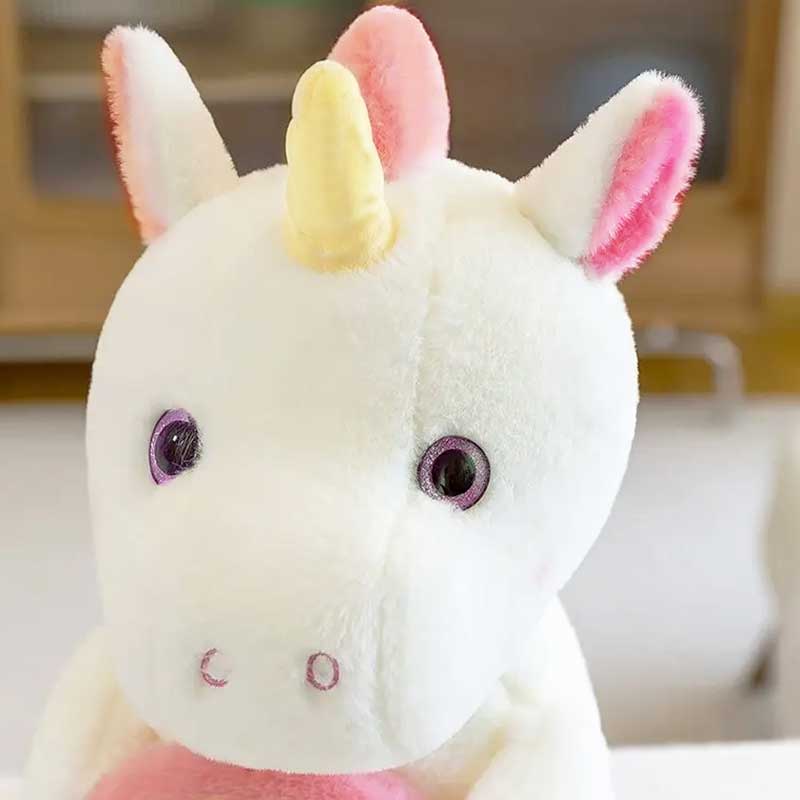 VIP Baby Dolls Stuffed Rainbow Unicorn - Λούτρινος Μονόκερος Λευκός 30cm
