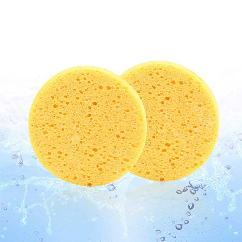 Kiepe Facial Cleansing Sponge Σφουγγαράκια Καθαρισμού Προσώπου κίτρινα στρόγγυλα 2τεμ
