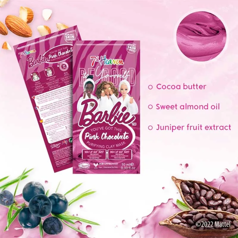 7th Heaven Youth Series Barbie Pink Chocolate - Μάσκα Προσώπου για Θρέψη με Άργιλο 10ml 7th Heaven Youth Series Barbie Pink Chocolate - Μάσκα Προσώπου για Θρέψη με Άργιλο 10ml