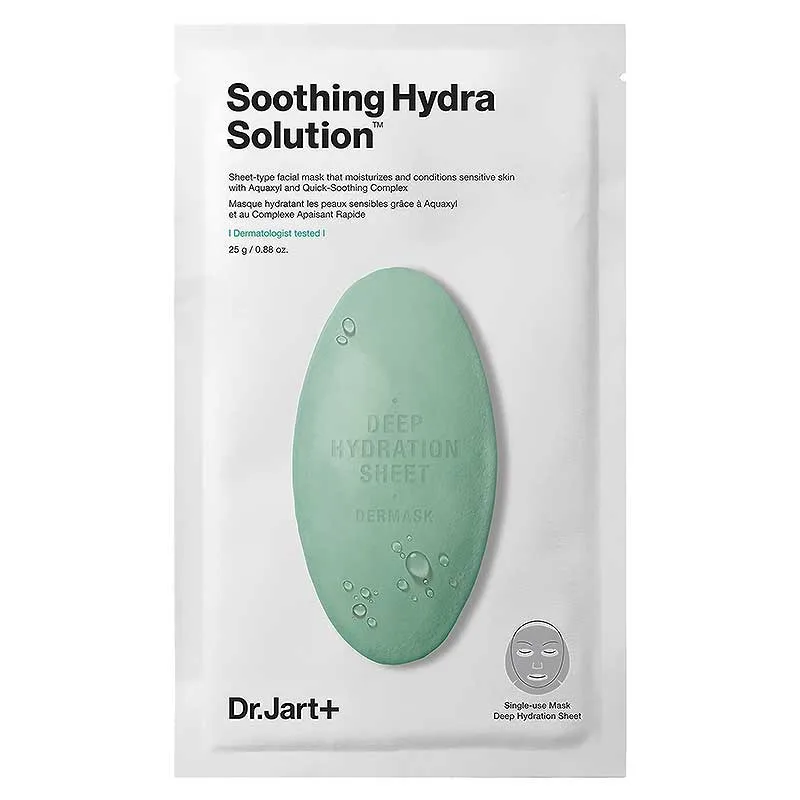 Dr.Jart+ Dermask Soothing Hydra Solution Καταπραϋντική Μάσκα Πανί για Ξηρό Δέρμα Με Aquaxyl & Aloe Vera 25gr