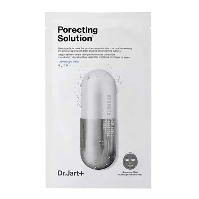 Dr.Jart+ Dermask Ultra Jet Porecting Solution Μάσκα Πανί με Άνθρακα για Βαθύ Καθαρισμό και Μείωση των Πόρων 28gr