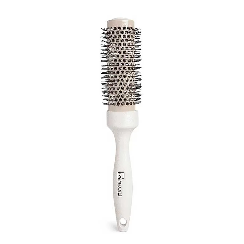 IDC Natural Fibers Thermal Hair Brush Βούρτσα Μαλλιών Styling 100% ανακυκλώσιμη White