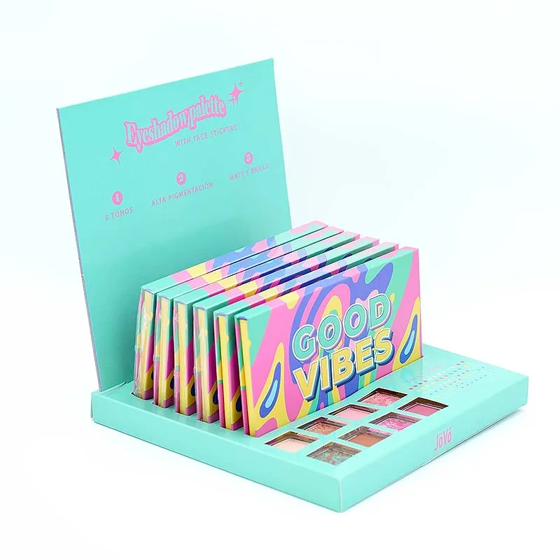 Jovo-Eyeshadow-Palette-&-Stickers-Good-Vibes-8-Colors---Σκιές-8-X-18.4-g-4 Jovo Eyeshadow Palette & Stickers Good Vibes 8 Colors - Σκιές 8 X 18.4 g