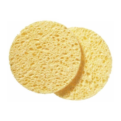 Kiepe Facial Cleansing Sponge Σφουγγαράκια Καθαρισμού Προσώπου κίτρινα στρόγγυλα 2τεμ