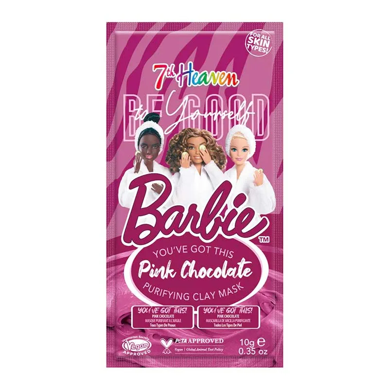 7th Heaven Youth Series Barbie Pink Chocolate - Μάσκα Προσώπου για Θρέψη με Άργιλο 10ml
