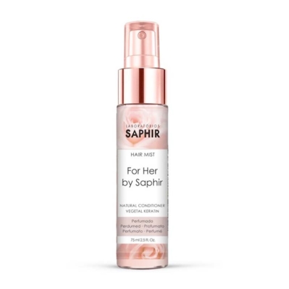 Saphir Parfums Hair Mist For Her Αρωματικό Ενυδατικό Σπρέι Μαλλιών με Κερατίνη & Ξυλώδες Λουλουδένιο Άρωμα 75ml