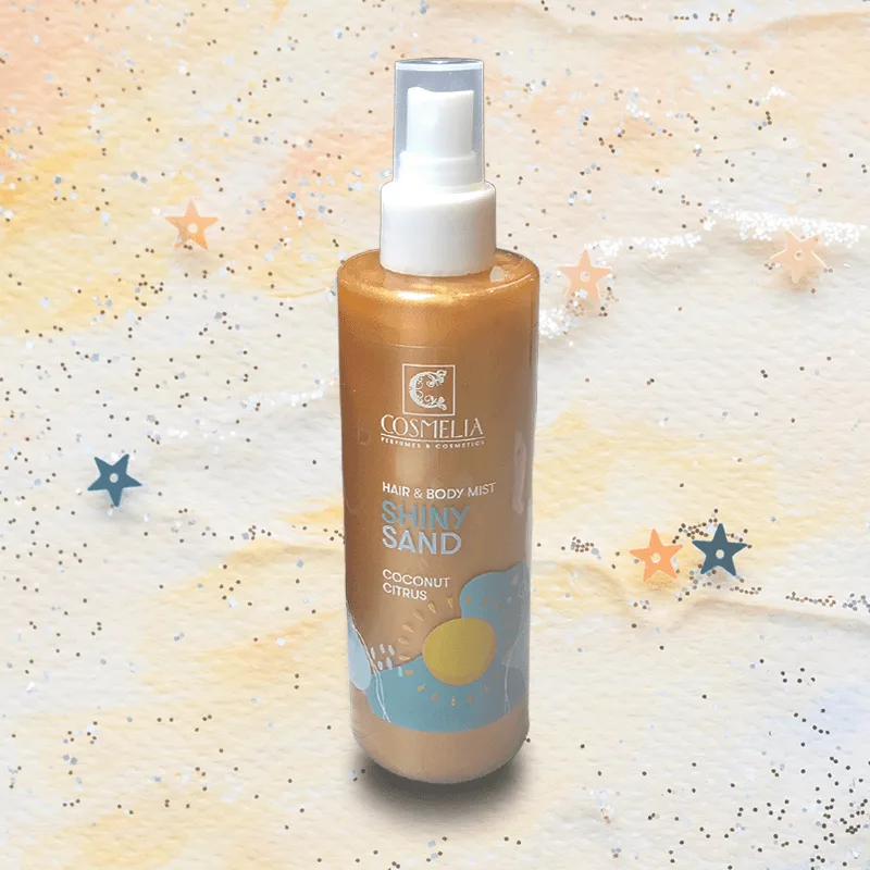 Cosmelia Shimmer Hair & Body Mist Shiny Sand Αρωματικό Σπρέι Σώματος & Μαλλιών με Καρύδα & Κίτρο 200ml Cosmelia Shimmer Hair & Body Mist Shiny Sand Αρωματικό Σπρέι Σώματος & Μαλλιών με Καρύδα & Κίτρο 200ml