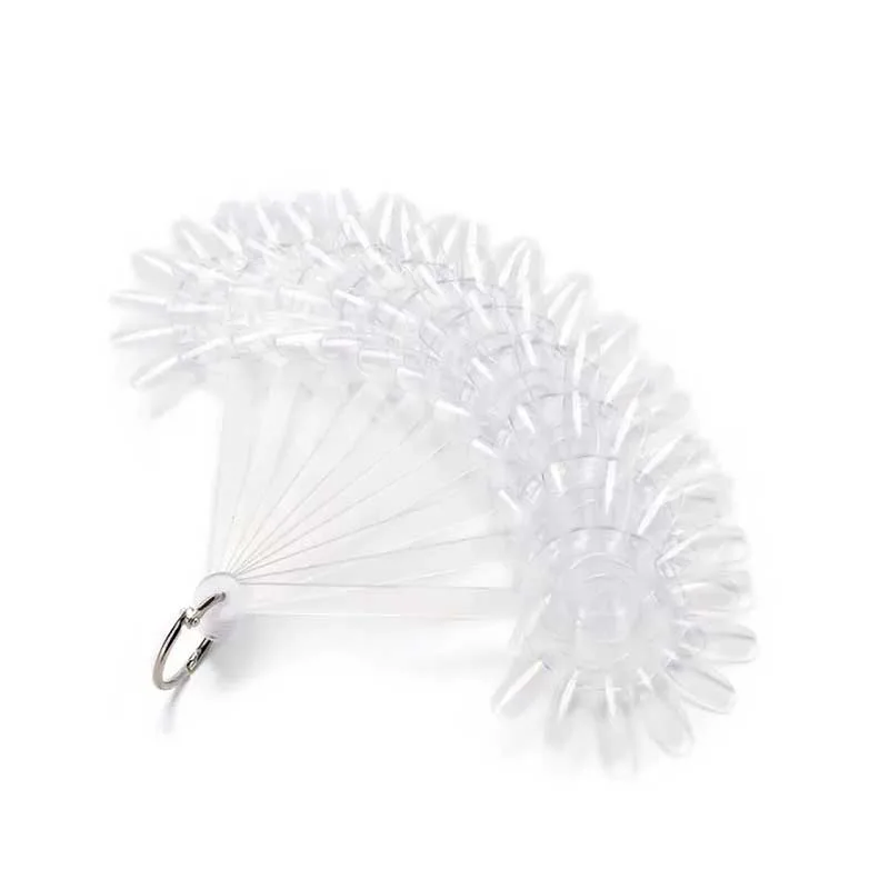 Νυχιέρα Νυχιών Λουλούδι με Κρίκο Μπρελόκ 120 Θέσεων Clear Διαφανής