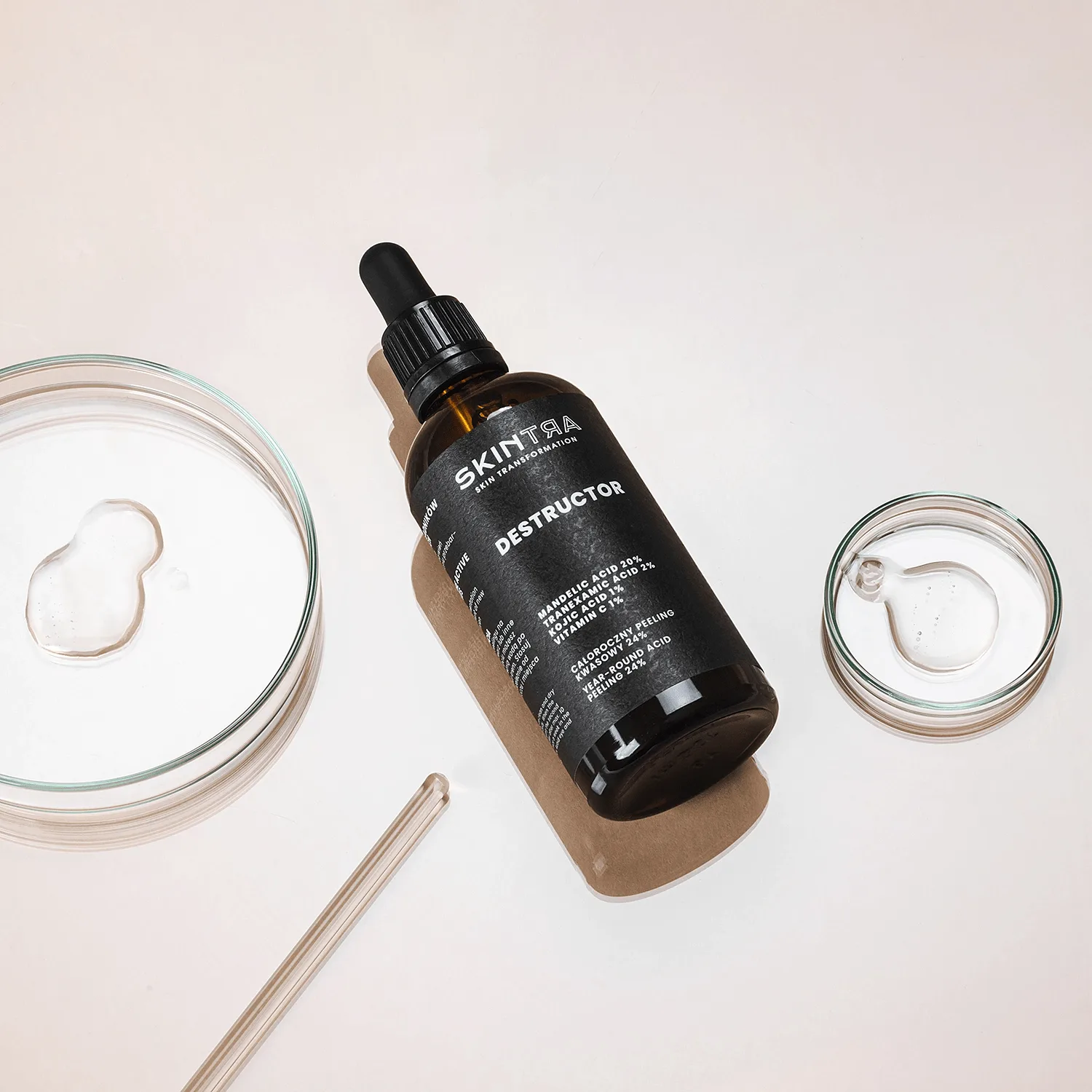 SkinTra Destructor Year Round Acid Peeling 24% Απολεπιστικό Τζελ Για Αποχρωματισμούς & Μαύρα Στίγματα 30ml