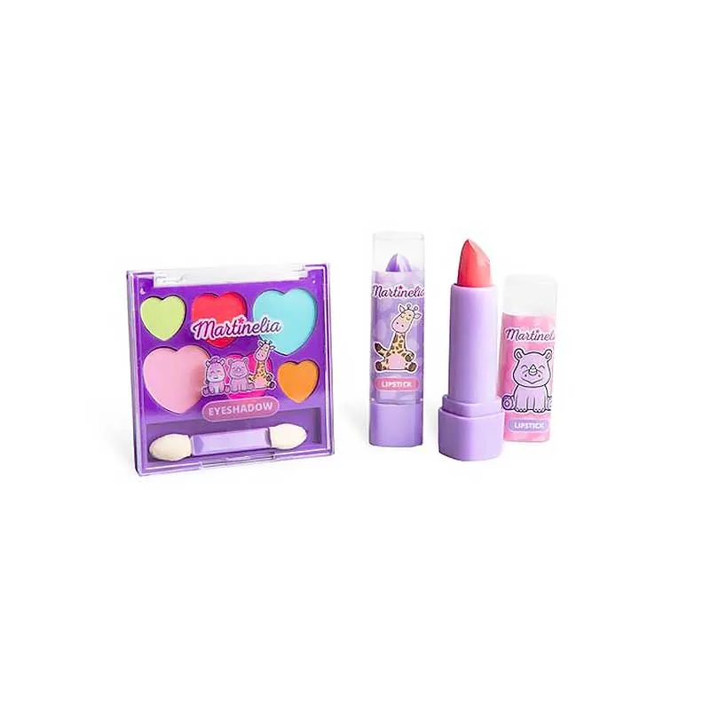 90032b Martinelia My Best Friends Make Up Set Κραγιόν 2 x 4gr, Παλέτα Σκιών 6 col & Πινελάκι Διπλό