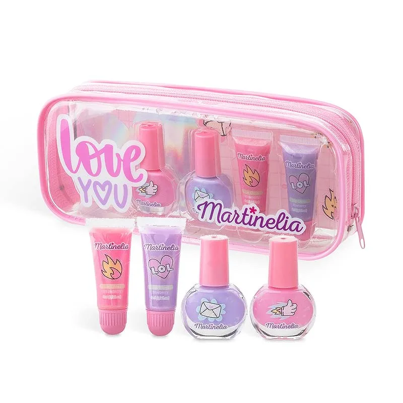 Martinelia Super Girl Nail polish & Lip Gloss Bag
