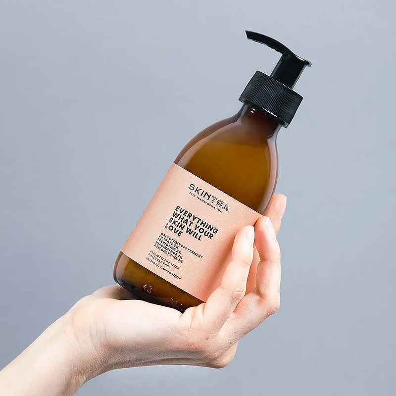 SkinTra Everything What Your Skin Will Love Prebiotic Caring 3 in 1 Toner - Serum - Κρέμα Με Γαλακτομύκητες & Scualane για Αποχρωματισμούς του Δέρματος & Βαθιά Ενυδάτωση 200ml