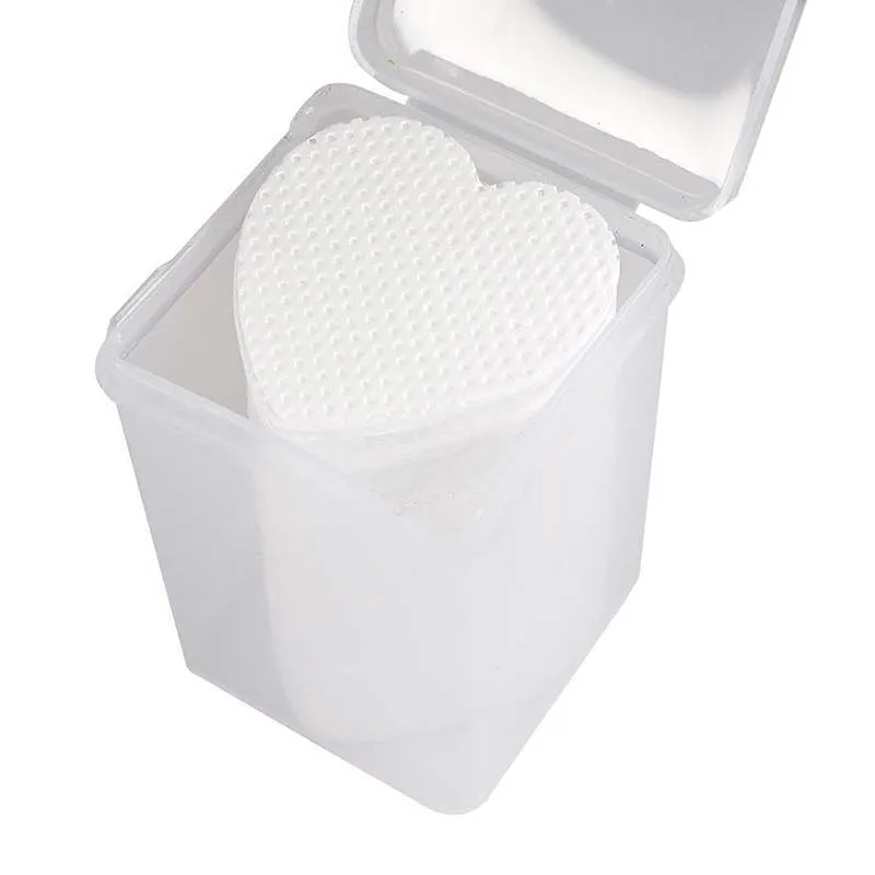 W&D Nail Χαρτάκια Νυχιών Κυτταρίνης 200 τμχ σε σχήμα Καρδιάς