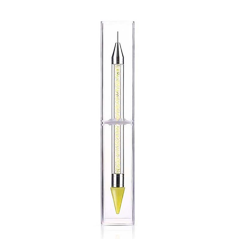 C&G Pick Up Pen Πινέλο Στυλό Για Τοποθέτηση Strass Νυχιών Yellow Crystals
