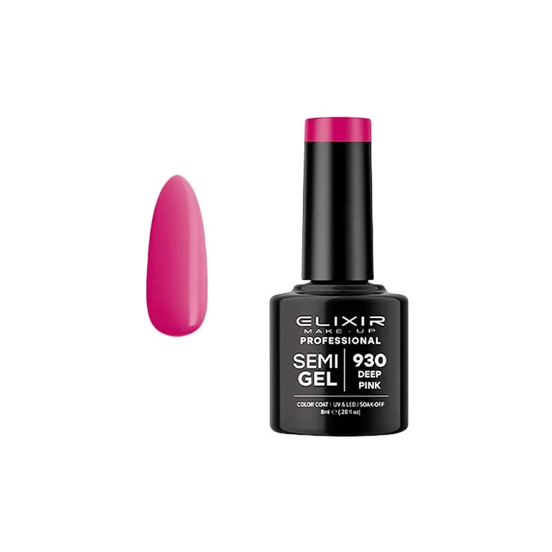 Elixir Professional Semi Gel Ημιμόνιμο Βερνίκι Νυχιών 863 Metallic Imperial Purple Μεταλλικό Μωβ Μπορντώ Shimmer 8ml