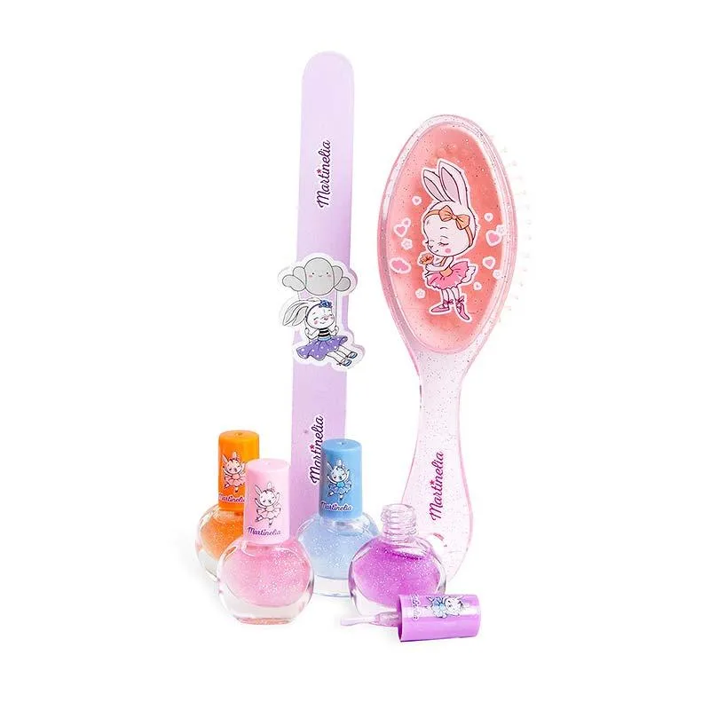 Martinelia Magic Ballet Cosmetic Set New - 3 Χ Βερνίκια 4ml, 1 Λίμα & Βούρτσα Μαλλιών