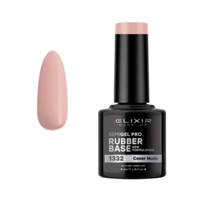 Elixir Professional Semi Gel 1332 Rubber Base Cover Nude 8ml