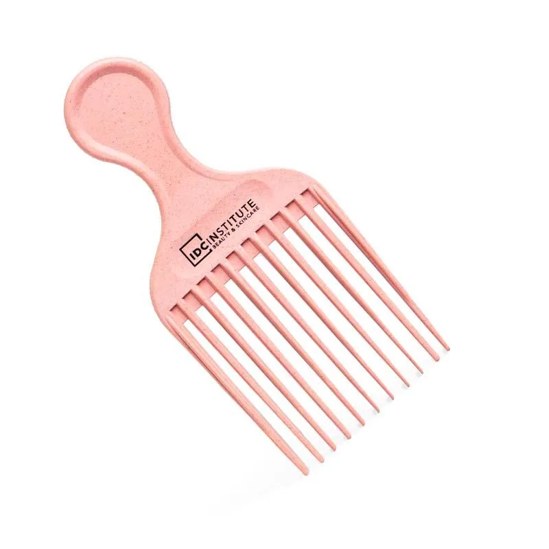 IDC Natural Fibers Afro Comb - Χτένα Μαλλιών 100% Aνακυκλώσιμη Pink