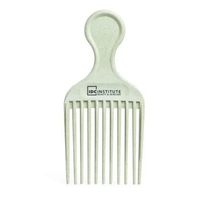 IDC Natural Fibers Afro Comb - Χτένα Μαλλιών 100% Aνακυκλώσιμη Green