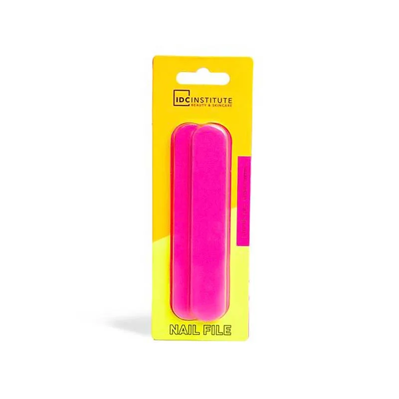 IDC Neon Nail File Set - 2 Χάρτινες Λίμες Νυχιών 2 Επιφανειών 17,5cm Fuchsia