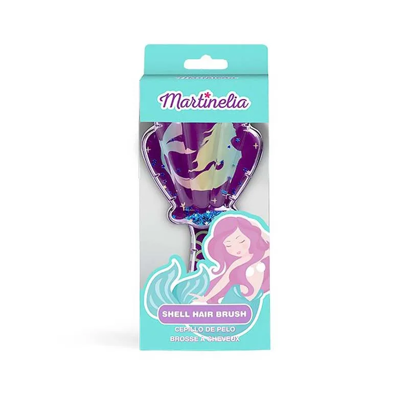 Martinelia Shell Hair Brush - Βούρτσα Μαλλιών Ροζ 18 x 8cm Ηλικίες 3+