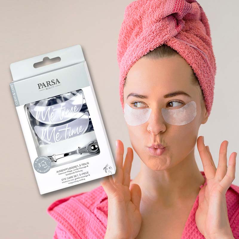Parsa Eye Care 3-in-1 Set Σετ περιποίησης ματιών με 2 patches και 1 roller