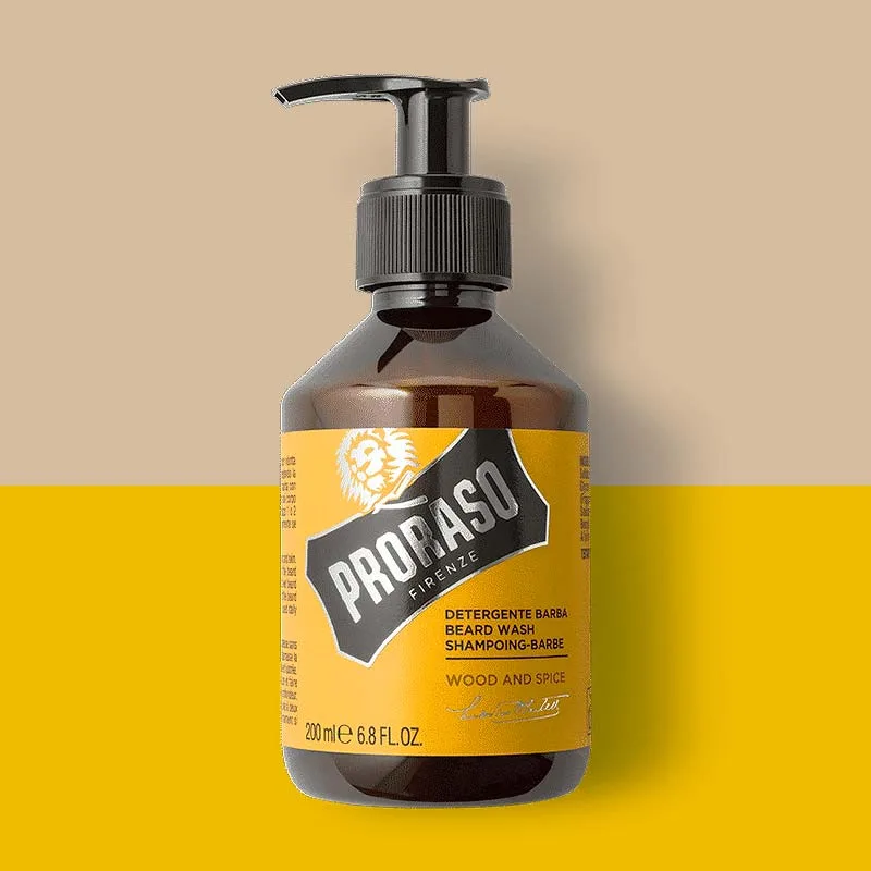 Proraso Wood & Spice Beard Wash - Καθαριστικό για Γένια 200ml