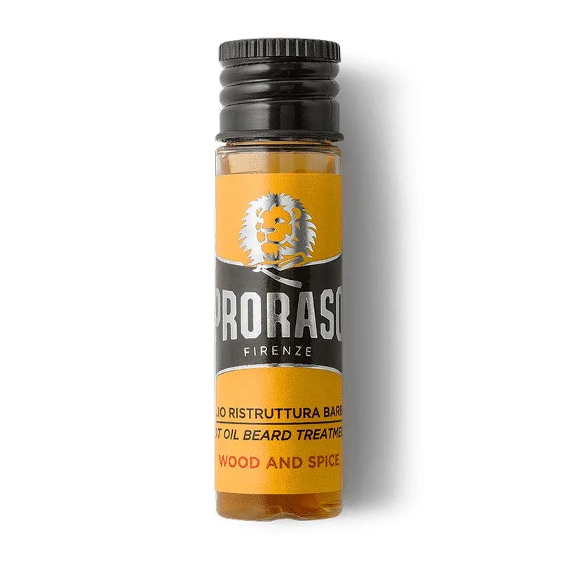 Proraso Wood & Spice Hot Beard Oil Treatment 4 x 17ml - Λάδι Γενειάδας