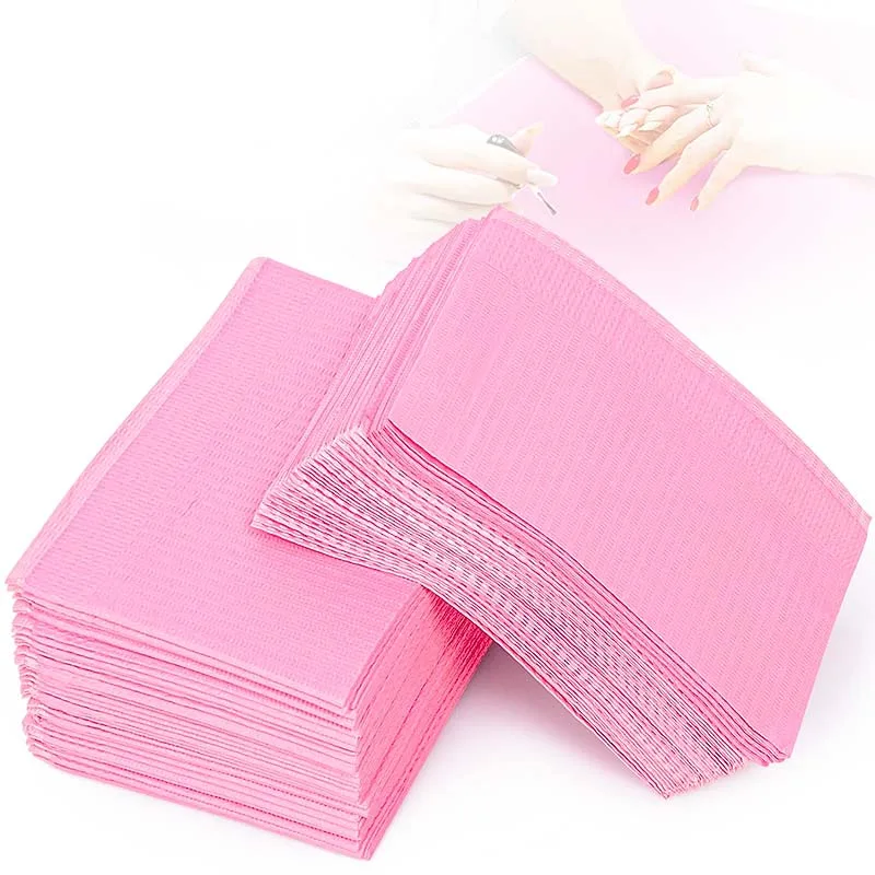 W&D Πετσέτες Μανικιούρ Πεντικιούρ Μιας Χρήσης 33cm x 45cm 125τεμάχια Πολύχρωμες