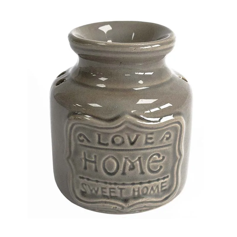 Yuanp Lamp Κεραμική Συσκευή για Καύση Αιθερίων & Αρωματικών Ελαίων 9 x 10cm Γκρι