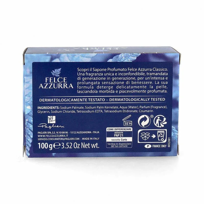 azura-soap-5 Felce Azzurra Classico Soap - Σαπούνι Κλασσικό Συσκευασία 3 x 100γρ