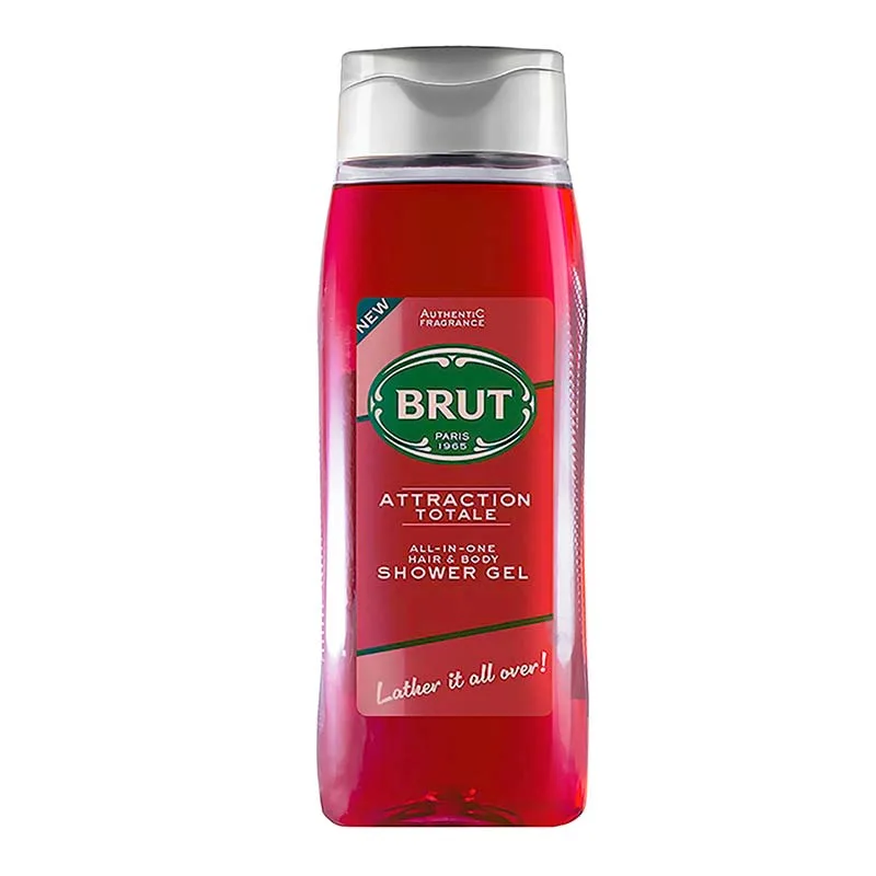 Brut Attraction Totale Shower Gel & Shampoo Αφρόλουτρο & Σαμπουάν 500ml
