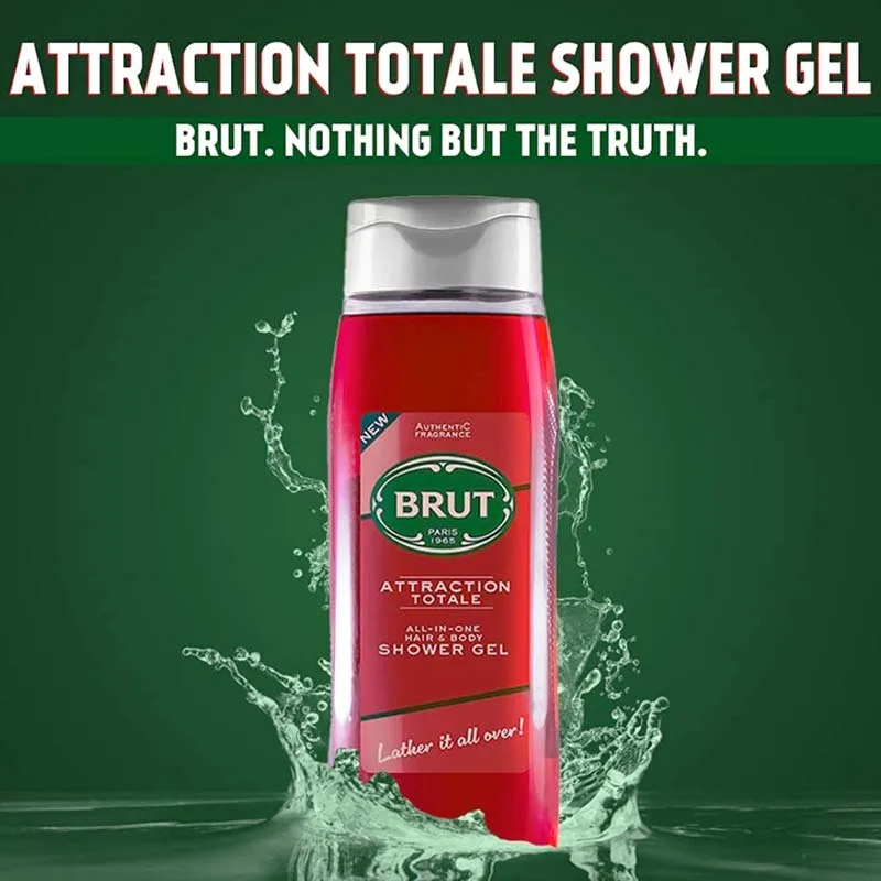 Brut-Attraction-Totale-Shower-Gel-&-Shampoo-Αφρόλουτρο-&-Σαμπουάν-500ml-2 Brut Attraction Totale Shower Gel & Shampoo Αφρόλουτρο & Σαμπουάν 500ml