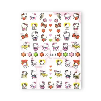 Joyful Nail Stickers Hello Kitty Διακοσμητικά Αυτοκόλλητα Νυχιών Πολύχρωμα