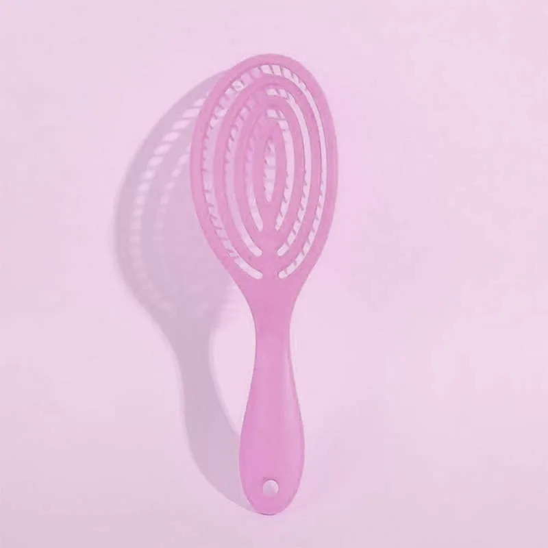 D&H Flexible Hair Brush Easy Detangling Βούρτσα Μαλλιών για Εύκολο Ξεμπέρδεμα 23cm Ροζ