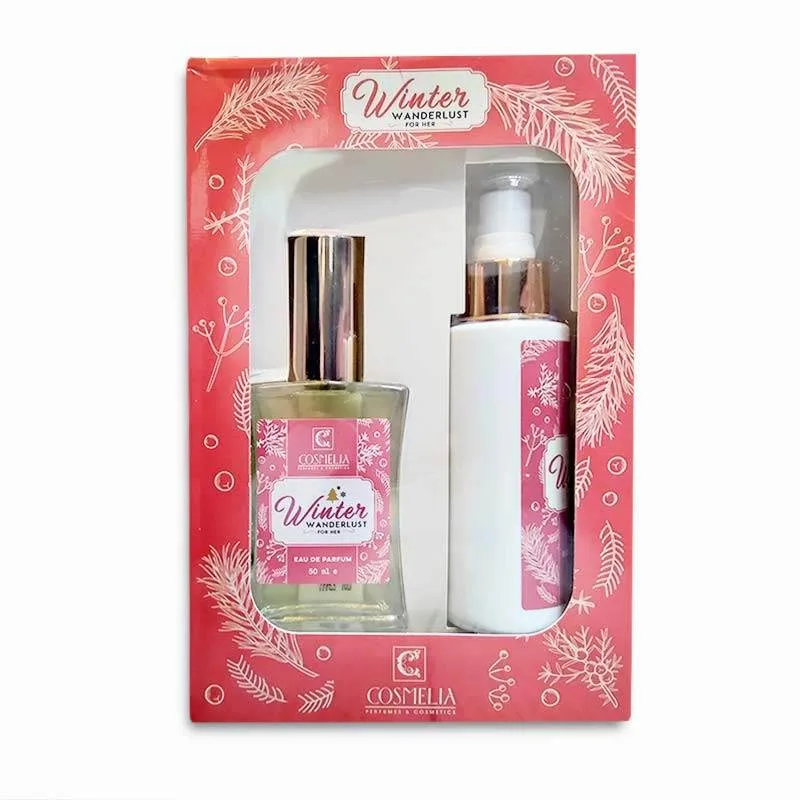 Cosmelia Winter Wanderlust Perfume Set For Her EDP 50ml & Body Lotion 100ml