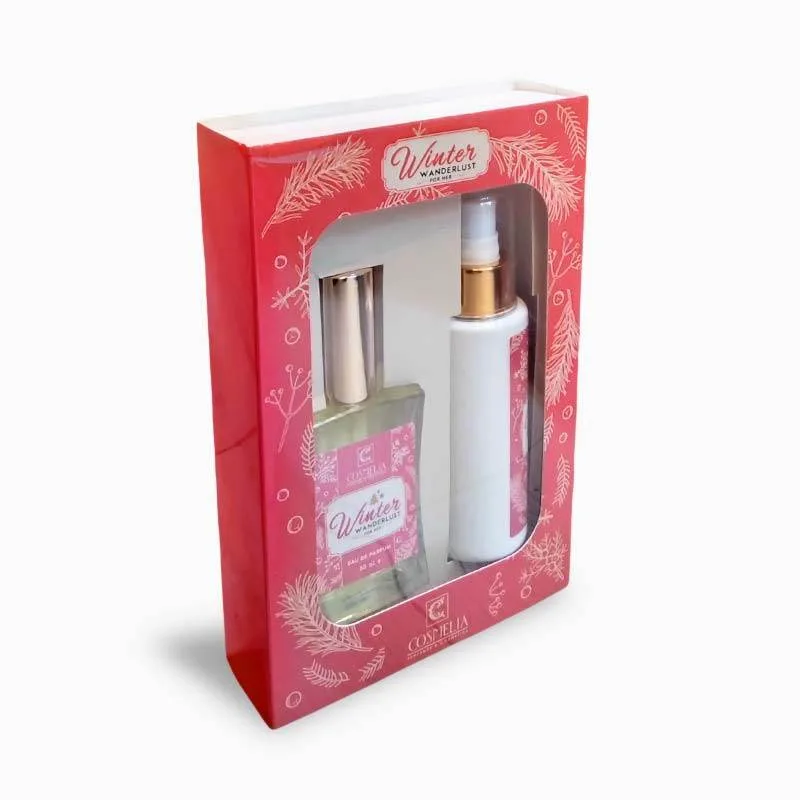 Cosmelia Winter Wanderlust Perfume Set For Her EDP 50ml & Body Lotion 100ml Cosmelia Winter Wanderlust Perfume Set For Her EDP 50ml & Body Lotion 100ml