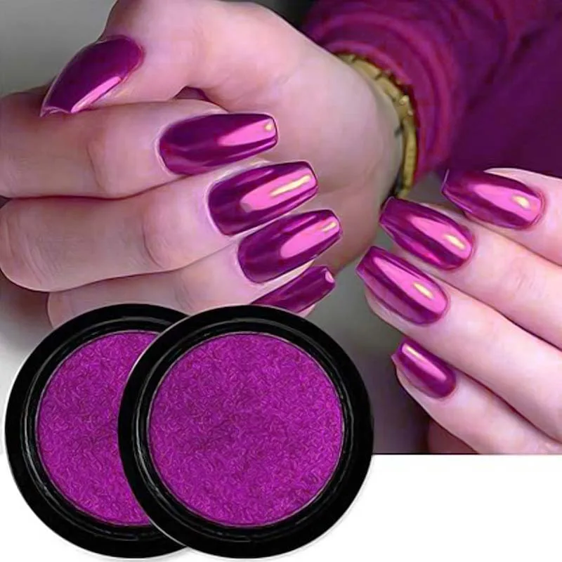 Vicky Nail Pigment Night Charm Purple Διακοσμητική Σκόνη Νυχιών Mirror Effect Έντονο Βασιλικό Μωβ 8gr