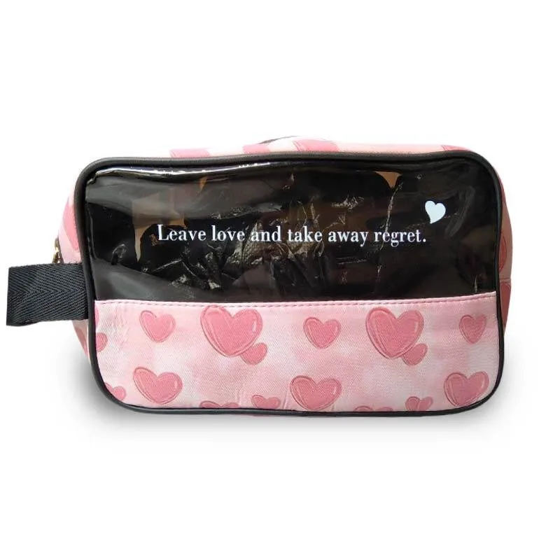 D&H-Love-&-Regret-Cosmetic-Bag-Νεσεσέρ-25-x-15-x-10cm-Ροζ-1 D&H Love & Regret Cosmetic Bag Νεσεσέρ 25 x 15 x 10cm Ροζ