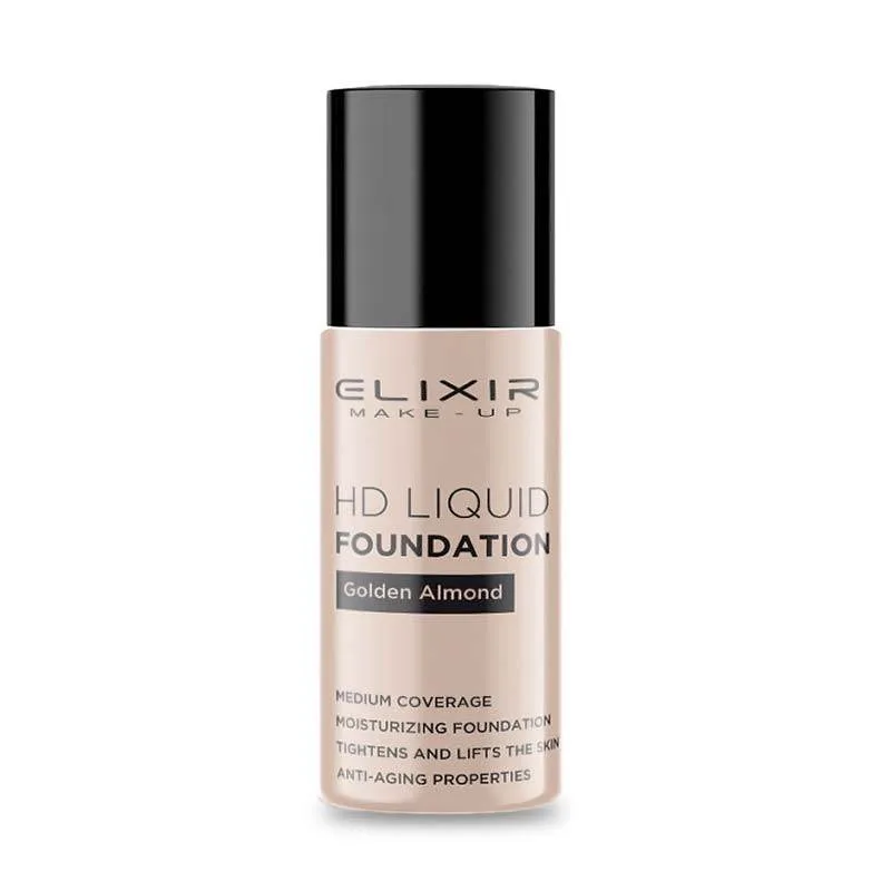 Elixir HD Liquid Foundation Υγρό Make up No 01 Golden Almond 25ml