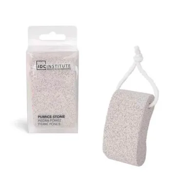 IDC Institute Ergonomic Pumice Stone Εργονομική Ελαφρόπετρα με Κορδόνι 9,5 x 5cm Λευκή