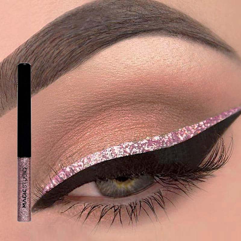 Idc Magic Studio Glitter Liquid Eyeliner Pink Με Πινελάκι Ροζ 3.5ml