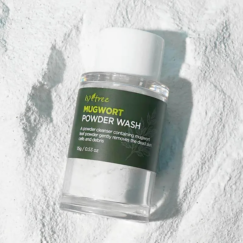 Isntree Mugwort Calming Powder Wash Καθαριστική Πούδρα Προσώπου Απαλής Απολέπισης, Καθαρισμού και Λείανσης για Τραχύ Δέρμα 15gr