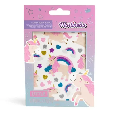 Martinelia Little Unicorn Glitter Body Tattoo Αυτοκόλλητα Τατουάζ Σώματος Πολύχρωμα