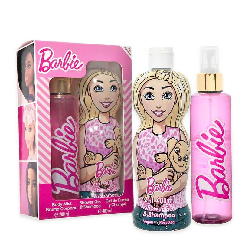 AirVal Barbie Σετ Δώρου Για Κορίτσια - Body Mist 200ml& Shower Gel 400ml