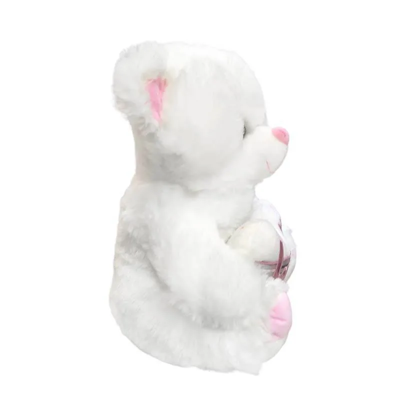 bear-love-pink-2 VIP Baby Dolls Love Bear Pink Kiss Plush Toy, Λούτρινο Αρκουδάκι της Αγάπης Λευκό 30cm