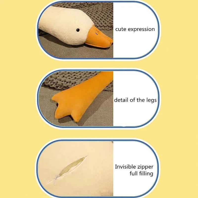 VIP Baby Dolls Stuffed Goose Long Pillow, Λούτρινο Μαξιλάρι Χήνα Λευκή 100cm VIP Baby Dolls Stuffed Goose Long Pillow, Λούτρινο Μαξιλάρι Χήνα Λευκή 100cm